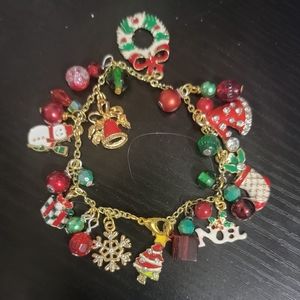 Handmade Christmas charm bracelet